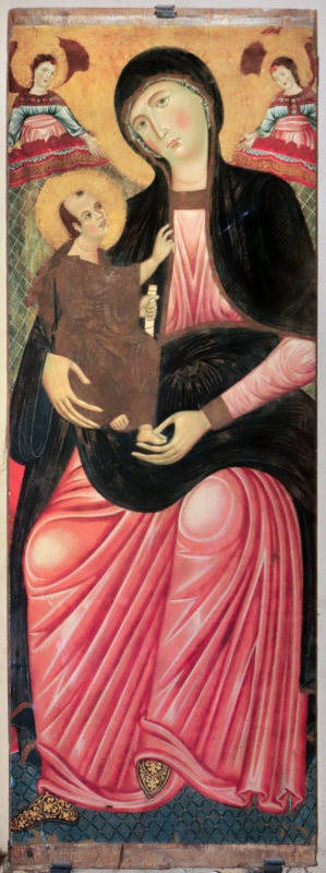 Enthroned Madonna with Child and Angels